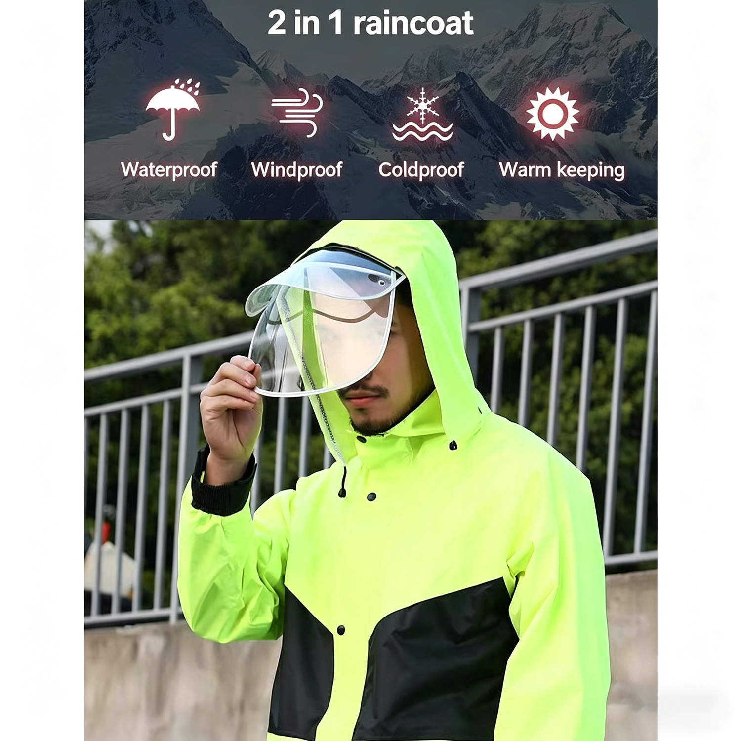 Motorcycle Raincoat Suits Men  - Motorcycle Gear Jacket บทวิจารณ์และราคา