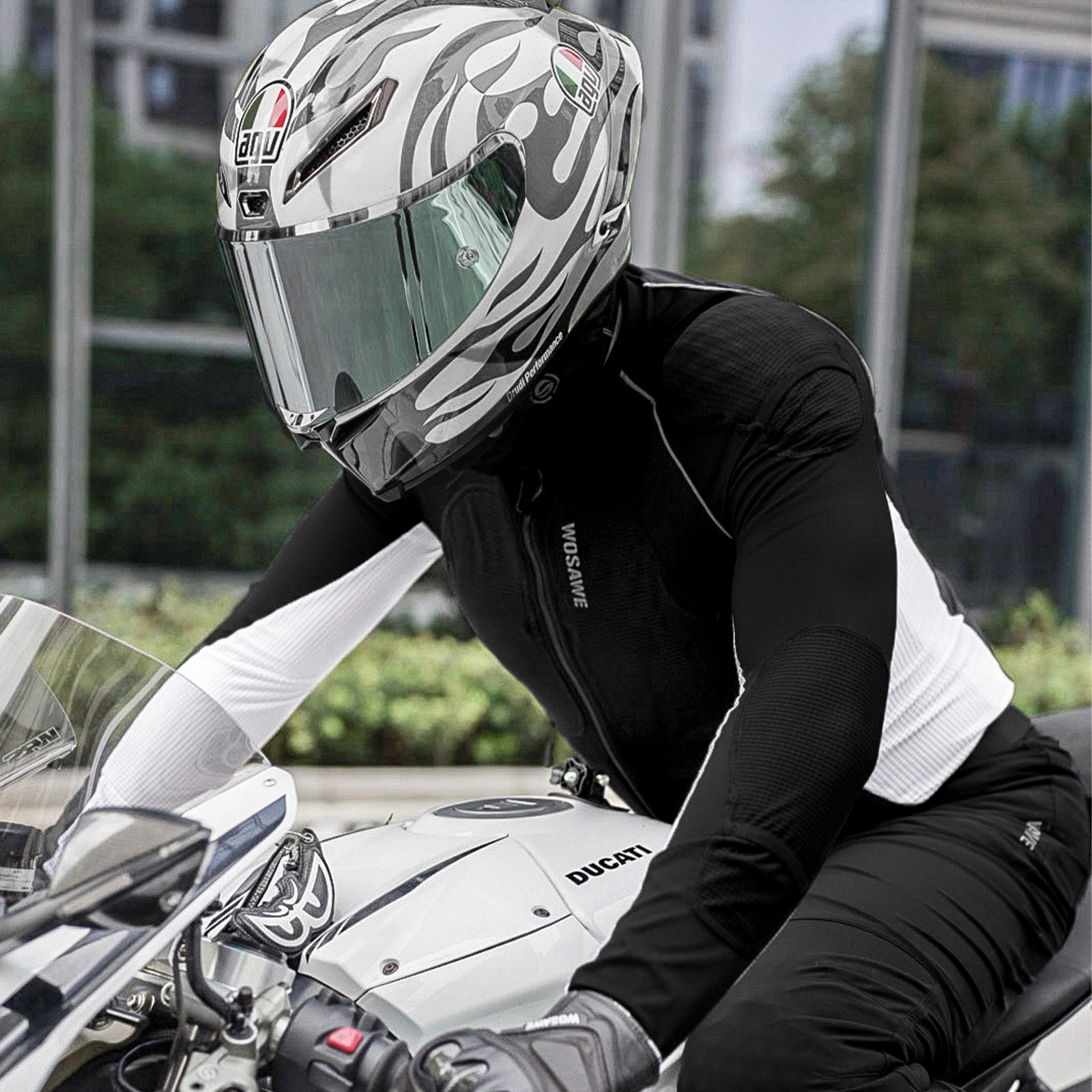 WOSAWE Men Motorcycle Protecti - Motorcycle Gear Jacket บทวิจารณ์และราคา