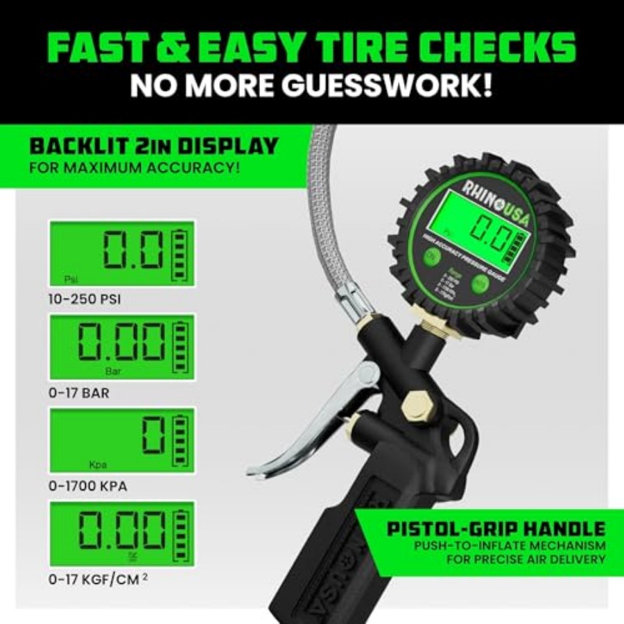 Digital Tire Pressure Gauge wi - Tyre Pressure Gauge บทวิจารณ์และราคา
