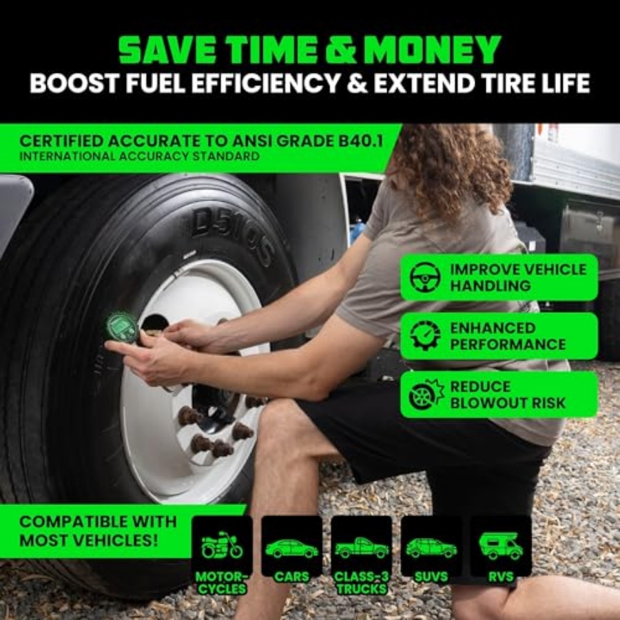 Digital Tire Pressure Gauge wi - Tyre Pressure Gauge บทวิจารณ์และราคา
