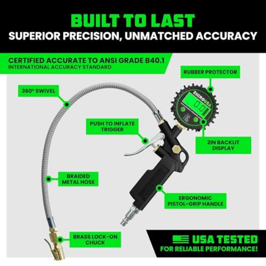 Digital Tire Pressure Gauge wi - Tyre Pressure Gauge บทวิจารณ์และราคา