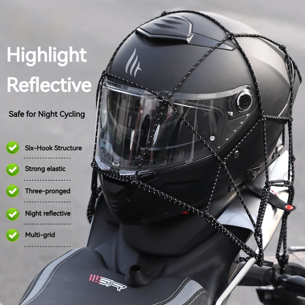 6 Hooks Luggage Net Protective - Motorcycle Gear Brands บทวิจารณ์และราคา