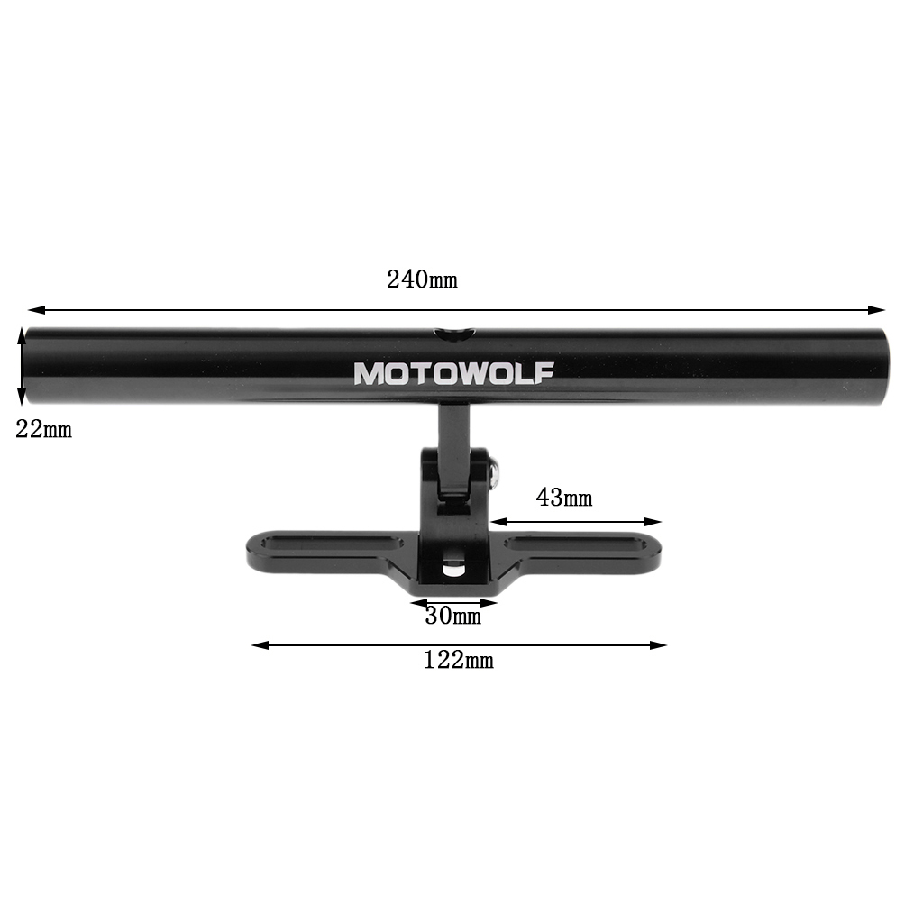 Motorcycle CNC Aluminum Extend - Mirror Extender Bar บทวิจารณ์และราคา