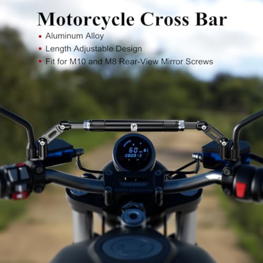 Motorcycle Cross Bar Fit M10 a - Mirror Extender Bar บทวิจารณ์และราคา