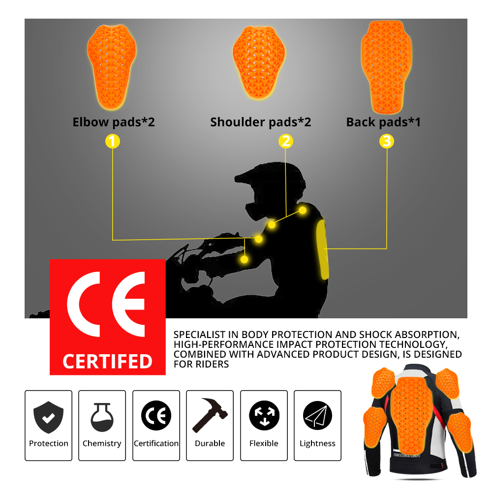 Motorcycle Protective Jacket U - Motorcycle Gear Jacket บทวิจารณ์และราคา