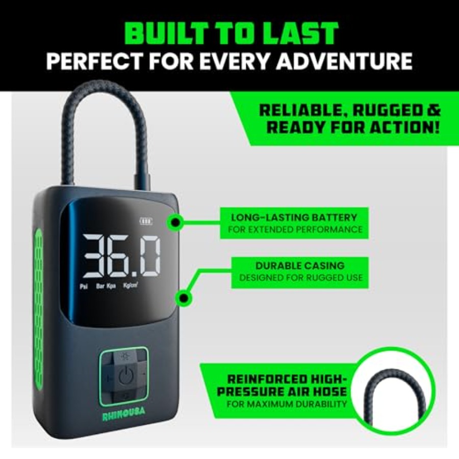 Tire Inflator Portable Air Com - Tyre Pressure Gauge บทวิจารณ์และราคา