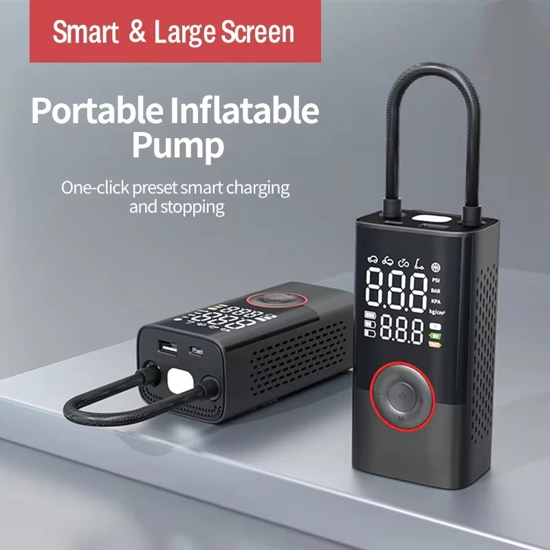 Rechargeable Air Pump Tire Inf - Tyre Pressure Gauge บทวิจารณ์และราคา