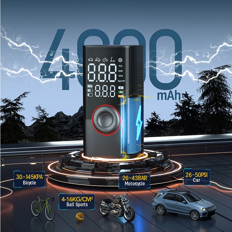Rechargeable Air Pump Tire Inf - Tyre Pressure Gauge บทวิจารณ์และราคา