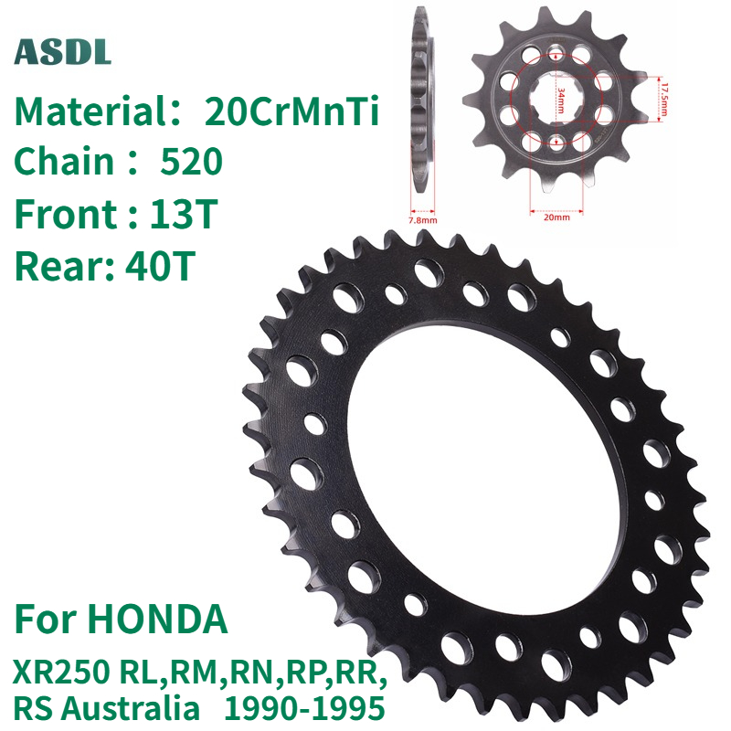 520 13T 40T Motorcycle Front R - Motorcycle Gear Australia บทวิจารณ์และราคา