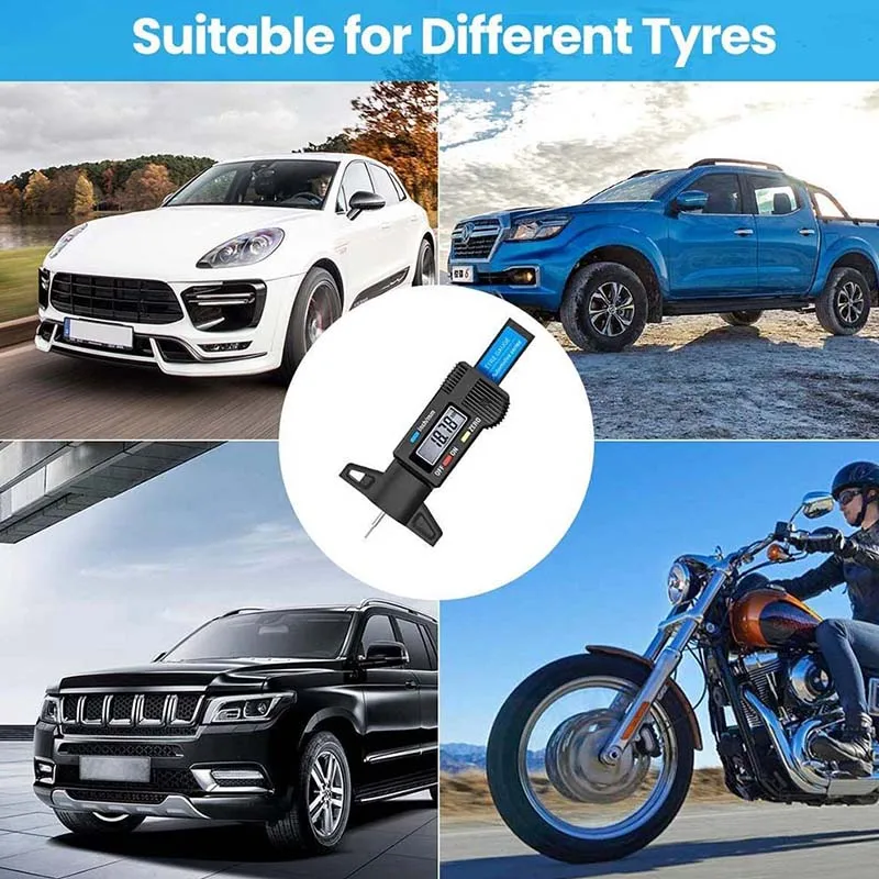 Digital Motorcycle Car Tire Ty - Tyre Pressure Gauge บทวิจารณ์และราคา
