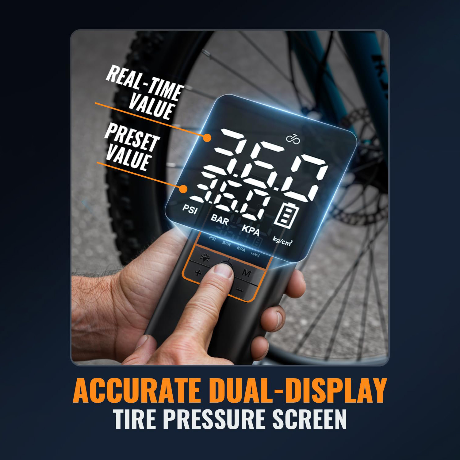 Tire Inflator Portable Air Com - Tyre Pressure Gauge บทวิจารณ์และราคา