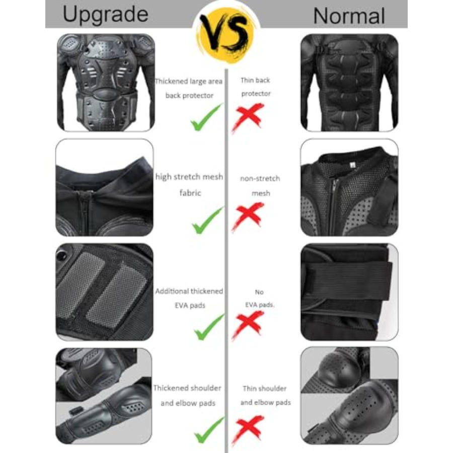 Motorcycle Jacket Armor Suit-D - Motorcycle Gear Jacket บทวิจารณ์และราคา