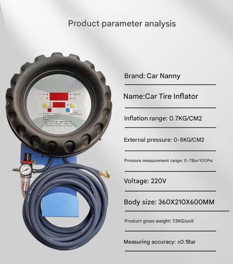 Automatic Metal Tyre Inflator  - Tyre Pressure Gauge บทวิจารณ์และราคา