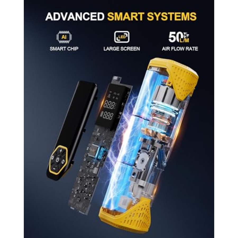 Tire Inflator Portable Air Com - Tyre Pressure Gauge บทวิจารณ์และราคา