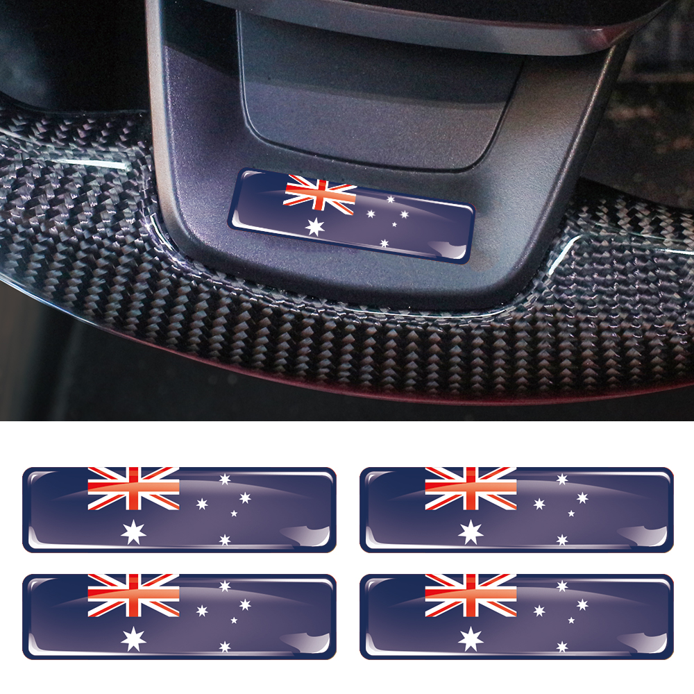 Australia Flag 3D Epoxy Resin  - Motorcycle Gear Australia บทวิจารณ์และราคา
