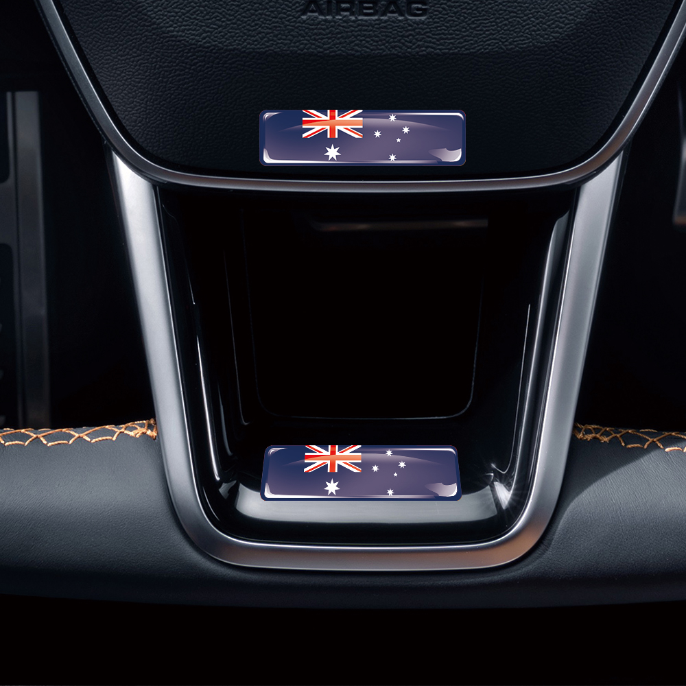 Australia Flag 3D Epoxy Resin  - Motorcycle Gear Australia บทวิจารณ์และราคา