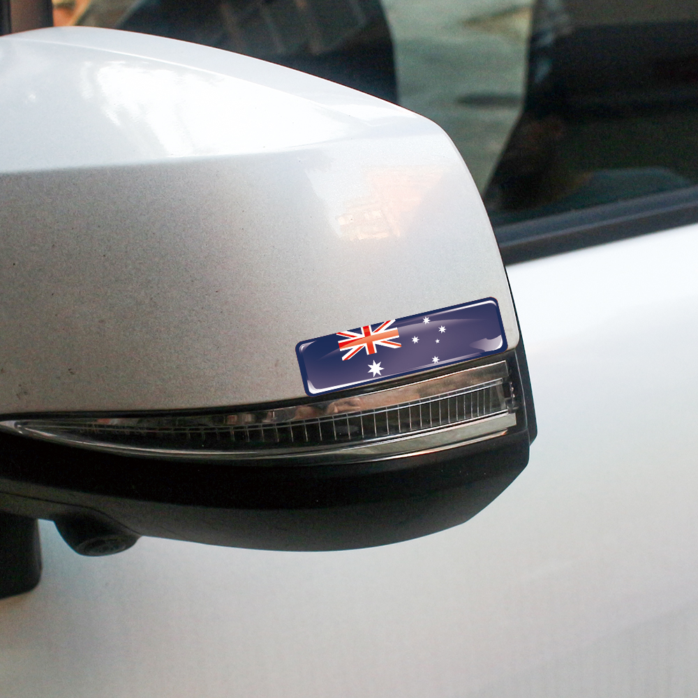 Australia Flag 3D Epoxy Resin  - Motorcycle Gear Australia บทวิจารณ์และราคา