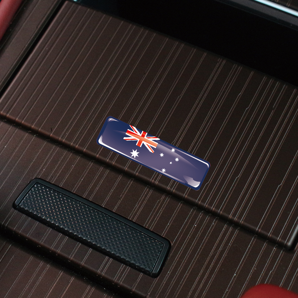 Australia Flag 3D Epoxy Resin  - Motorcycle Gear Australia บทวิจารณ์และราคา